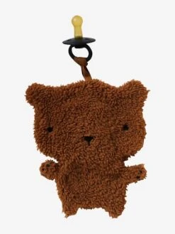 Attache-tétine Doudou En Sherpa - Mandarine -Vertbaudet Soldes Boutique attache tetine doudou en sherpa 5