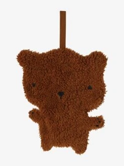 Attache-tétine Doudou En Sherpa - Mandarine -Vertbaudet Soldes Boutique attache tetine doudou en sherpa 6