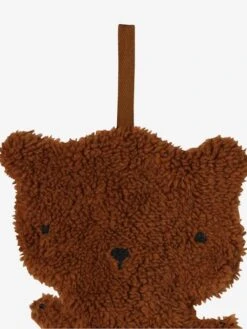 Attache-tétine Doudou En Sherpa - Mandarine -Vertbaudet Soldes Boutique attache tetine doudou en sherpa 7