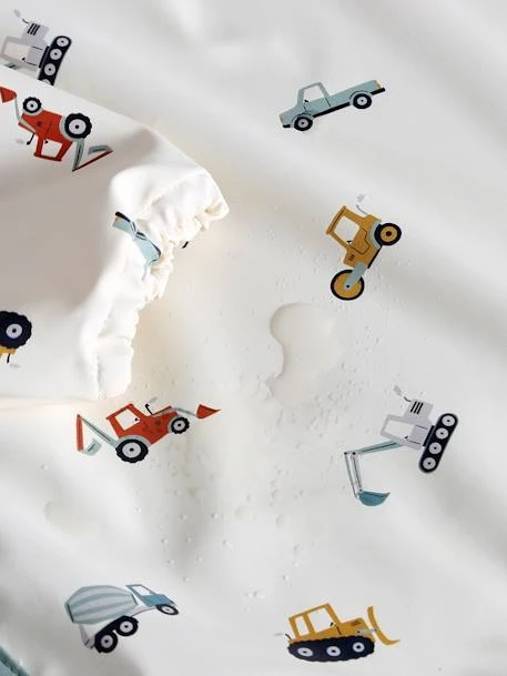 Bavoir Tablier Maternelle 3-5 Ans - Blanc Imprimé 5 Bavoir Tablier Maternelle 3-5 Ans - Blanc Imprimé – Image 5