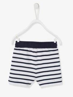 Bermuda Bébé Garçon En Molleton - Marine Grise -Vertbaudet Soldes Boutique bermuda bebe garcon en molleton 33