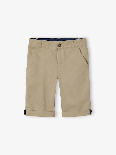 Bermuda Cérémonie Garçon En Coton/lin - Beige 3 Bermuda Cérémonie Garçon En Coton/lin - Beige – Image 3