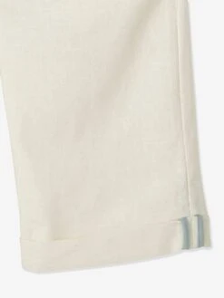 Bermuda Cérémonie Garçon En Coton/lin - Beige Clair 31 Bermuda Cérémonie Garçon En Coton/lin - Beige Clair -Vertbaudet Soldes Boutique bermuda ceremonie garcon en cotonlin 91