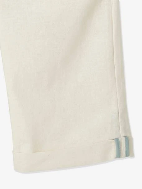 Bermuda Cérémonie Garçon En Coton/lin - Beige Clair 12 Bermuda Cérémonie Garçon En Coton/lin - Beige Clair – Image 12