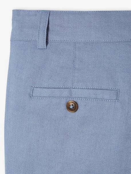 Bermuda Cérémonie Garçon En Coton/lin - Beige Clair 19 Bermuda Cérémonie Garçon En Coton/lin - Beige Clair – Image 19