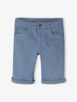 Bermuda Couleur Garçon En Toile - Vert Sapin -Vertbaudet Soldes Boutique bermuda couleur garcon en toile 28