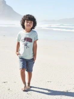 Bermuda Couleur Garçon Facile à Enfiler - Menthe -Vertbaudet Soldes Boutique bermuda couleur garcon facile a enfiler 64