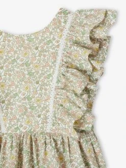 Blouse à Volants Imprimée Fleurs Cérémonie Fille - Vanille 5 Blouse à Volants Imprimée Fleurs Cérémonie Fille - Vanille -Vertbaudet Soldes Boutique blouse a volants imprimee fleurs ceremonie fille 2