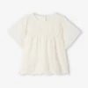 Blouse En Broderie Anglaise Bébé - écru