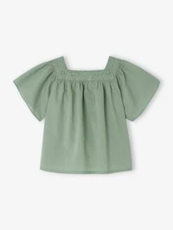 Blouse Encolure Carrée En Broderie Anglaise Bébé - Vert Sauge 23 Blouse Encolure Carrée En Broderie Anglaise Bébé - Vert Sauge -Vertbaudet Soldes Boutique blouse encolure carree en broderie anglaise bebe 23