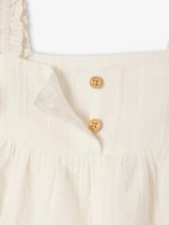 Blouse épaules Volantées Bébé - écru -Vertbaudet Soldes Boutique blouse epaules volantees bebe 2