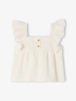 Blouse épaules Volantées Bébé - écru