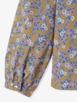 Blouse Fille à Volants Imprimée Fleurs - Olive -Vertbaudet Soldes Boutique blouse fille a volants imprimee fleurs 15