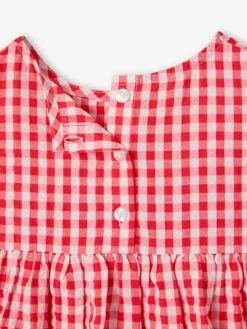 Blouse Imprimée Fille Manches Courtes à Volants - Rose Pâle -Vertbaudet Soldes Boutique blouse imprimee fille manches courtes a volants 19