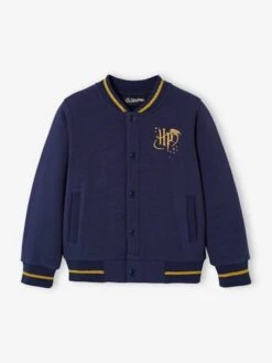 Blouson Teddy Fille Harry Potter - Bleu Nuit