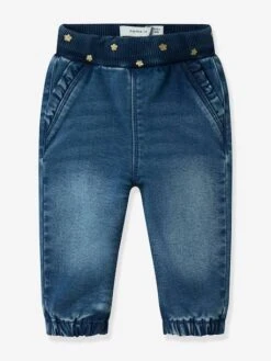 NAME IT Body Bébé Coton Recyclé - Bleu Jean