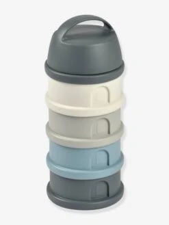 Beaba Boîte Doseuse De Lait 4 Compartiments - Mineral Grey/pink