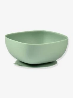 Beaba Bol En Silicone Avec Ventouse - Vert -Vertbaudet Soldes Boutique bol en silicone avec ventouse 7