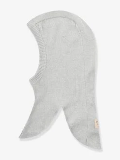 Bonnet écharpe Léger En Laine Mérinos MATKEA Enfants MINI A TURE - Bleu Foncé