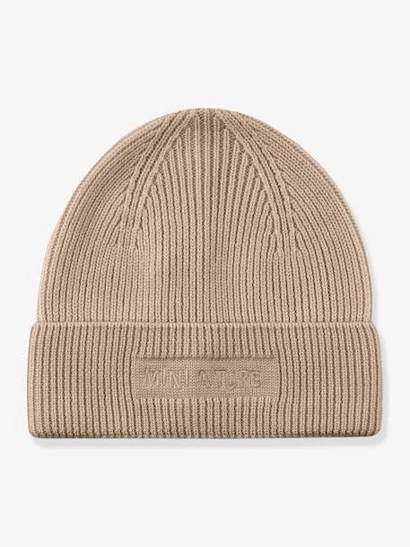 Bonnet En Laine Mérinos Enfants MATBOJE MINI A TURE - Beige 1 Bonnet En Laine Mérinos Enfants MATBOJE MINI A TURE - Beige