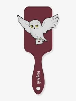 Brosse à Cheveux Harry Potter Avec Apllication 3D Hedwige En Silicone - Bordeaux