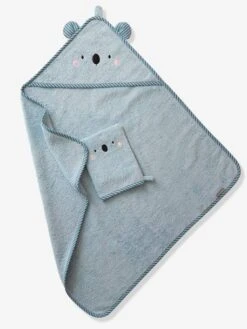 Cape De Bain à Capuche Brodée Animaux - Rose 14 Cape De Bain à Capuche Brodée Animaux - Rose -Vertbaudet Soldes Boutique cape de bain a capuche brodee animaux 4