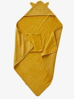 Cape De Bain Gaze De Coton + Gant De Toilette BIO* - Bleu -Vertbaudet Soldes Boutique cape de bain gaze de coton gant de toilette bio 5