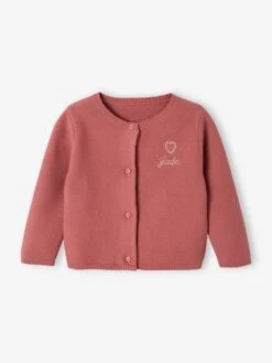 Cardigan Broderie Dorée Coeur Bébé - Ivoire -Vertbaudet Soldes Boutique cardigan broderie doree coeur bebe 23