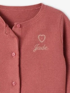 Cardigan Broderie Dorée Coeur Bébé - Ivoire -Vertbaudet Soldes Boutique cardigan broderie doree coeur bebe 26