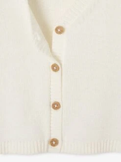 Cardigan Garçon En Maille Fine - Blanc -Vertbaudet Soldes Boutique cardigan garcon en maille fine 2
