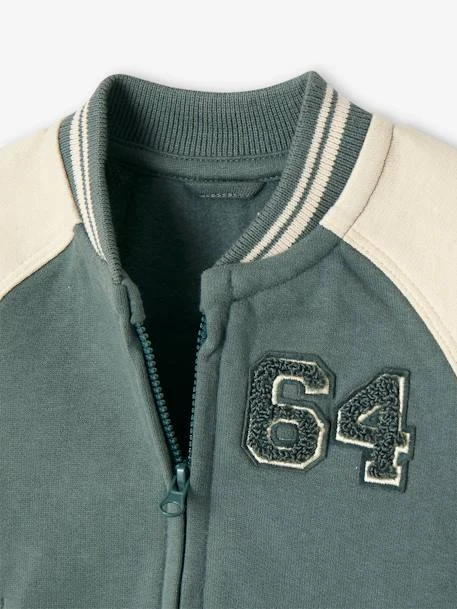 Cardigan Style Teddy Bébé Zippé En Molleton - Vert 7 Cardigan Style Teddy Bébé Zippé En Molleton - Vert – Image 7