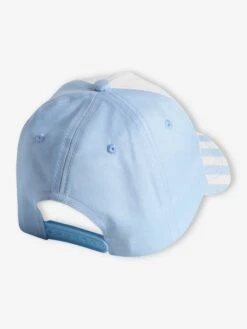 Casquette Fille "Cool Girls Club" - Rayé Bleu -Vertbaudet Soldes Boutique casquette fille cool girls club 2