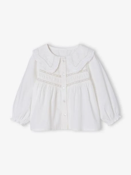 Chemise Bébé En Popeline - Blanc 1 Chemise Bébé En Popeline - Blanc