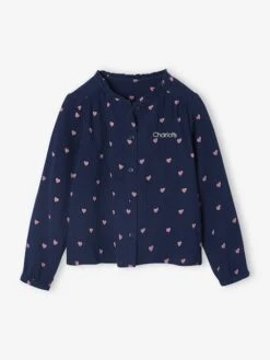 Chemise File Gaze De Coton Personnalisable - Rose Pâle -Vertbaudet Soldes Boutique chemise file gaze de coton personnalisable 72