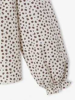 Chemise Fille Imprimée - écru -Vertbaudet Soldes Boutique chemise fille imprimee 15