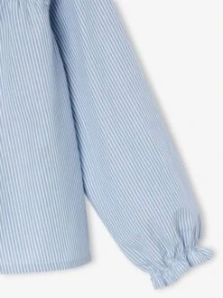 Chemise Fille Imprimée - Bleu Ciel -Vertbaudet Soldes Boutique chemise fille imprimee 41