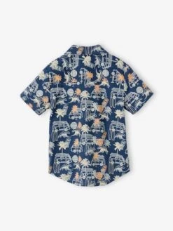 Chemise Motifs Surf Garçon - Bleu Imprimé -Vertbaudet Soldes Boutique chemise motifs surf garcon 3