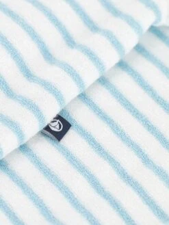 PETIT BATEAU Combicourte Bébé En éponge Rayée Bébé - Bleu -Vertbaudet Soldes Boutique combicourte bebe en eponge rayee bebe 2