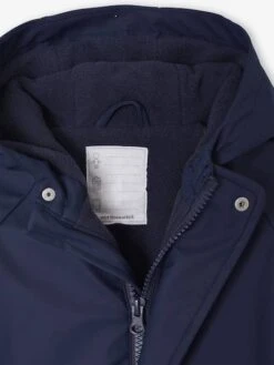 Combinaison à Capuche Anti-pluie Bébé Doublée Maille Polaire - Bleu Nuit 14 Combinaison à Capuche Anti-pluie Bébé Doublée Maille Polaire - Bleu Nuit -Vertbaudet Soldes Boutique combinaison a capuche anti pluie bebe doublee maille polaire 14