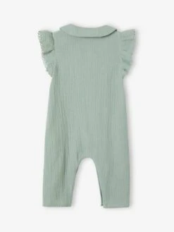 Combinaison Bébé En Gaze De Coton - Caramel -Vertbaudet Soldes Boutique combinaison bebe en gaze de coton 36