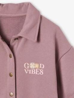 Combinaison En Molleton Fille Manches Courtes - Mauve 12 Combinaison En Molleton Fille Manches Courtes - Mauve -Vertbaudet Soldes Boutique combinaison en molleton fille manches courtes 4