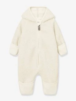 Combinaison En Polaire Teddy MATADEL Bébé MINI A TURE - écru
