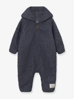 Combinaison En Polaire Teddy MATADEL Bébé MINI A TURE - Bleu Foncé