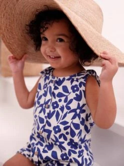 Combinaison Imprimée Bébé - Bleu Imprimé