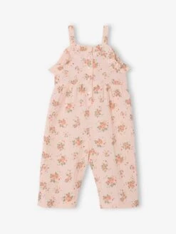 Combinaison Large En Gaze De Coton Bébé - Rose Pâle -Vertbaudet Soldes Boutique combinaison large en gaze de coton bebe 2