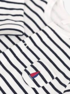 Combinaison Longue En Tubique Petit Bateau - Marine -Vertbaudet Soldes Boutique combinaison longue en tubique petit bateau 2