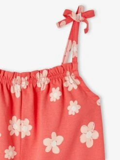 Combishort à Volants Fille - Blanc Imprimé -Vertbaudet Soldes Boutique combishort a volants fille 11