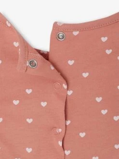 Combishort Bébé Basics Manches Volantées - Rose 13 Combishort Bébé Basics Manches Volantées - Rose -Vertbaudet Soldes Boutique combishort bebe basics manches volantees 4