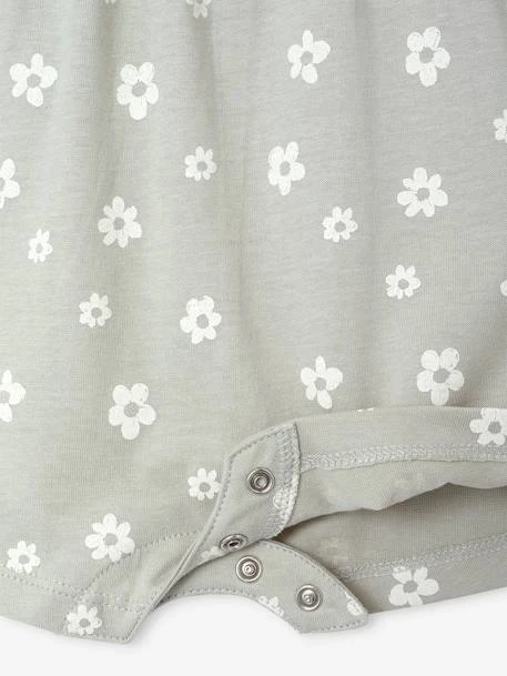 Combishort Bébé Basics Manches Volantées - Rose 9 Combishort Bébé Basics Manches Volantées - Rose – Image 9