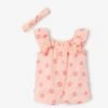 Combishort Bébé En Voile De Coton - Rose Pâle -Vertbaudet Soldes Boutique combishort bebe en voile de coton